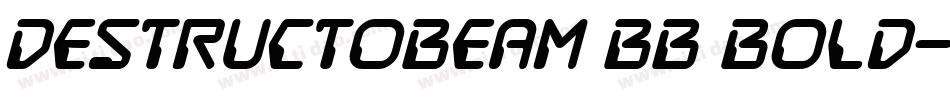 DestructoBeam BB Bold字体转换